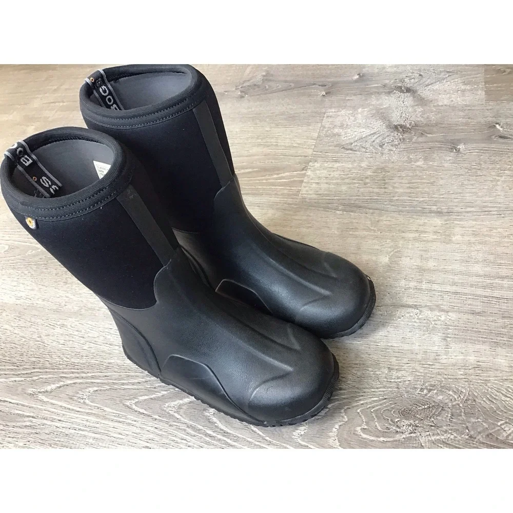 Bogs Classic High Boots Youth Size 5 Black Good Waterproof Insulated Neoprene